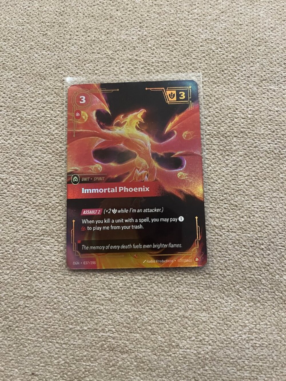 Immortal Phoenix 037/298 - Origins (OGN) Riftbound: League of Legends Card